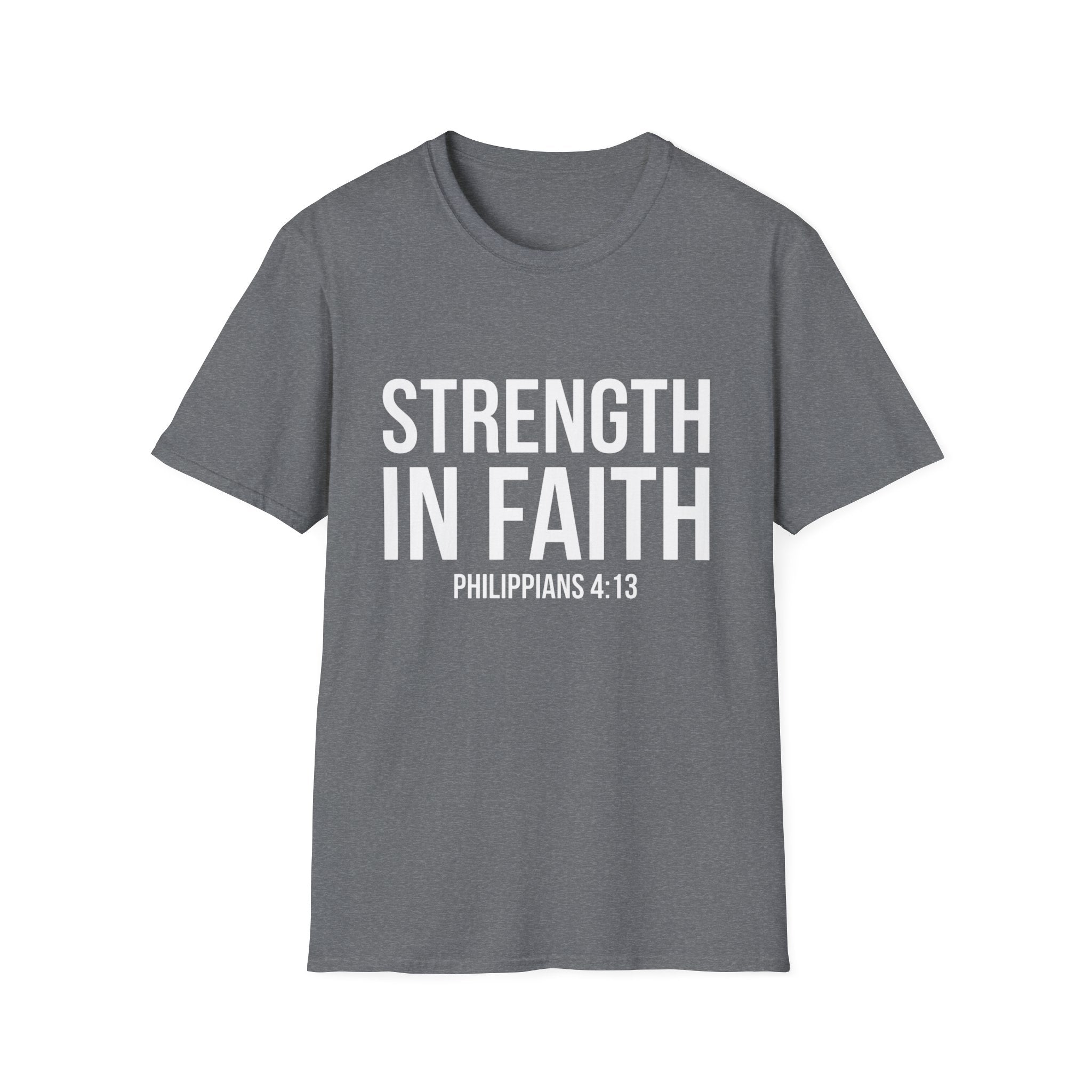 Strength in Faith Philippians 4:13 T-Shirt