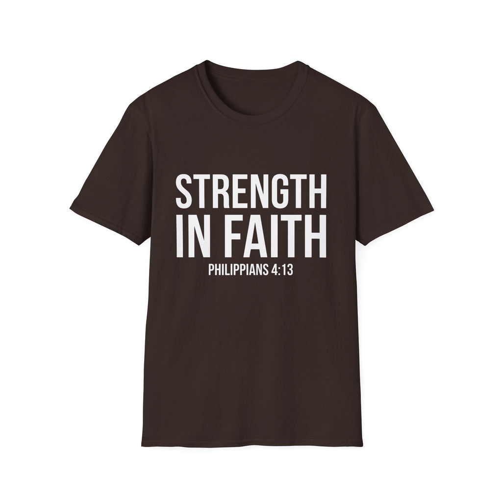 Strength in Faith Philippians 4:13 T-Shirt