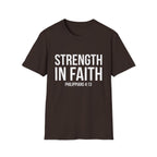 Strength in Faith Philippians 4:13 T-Shirt