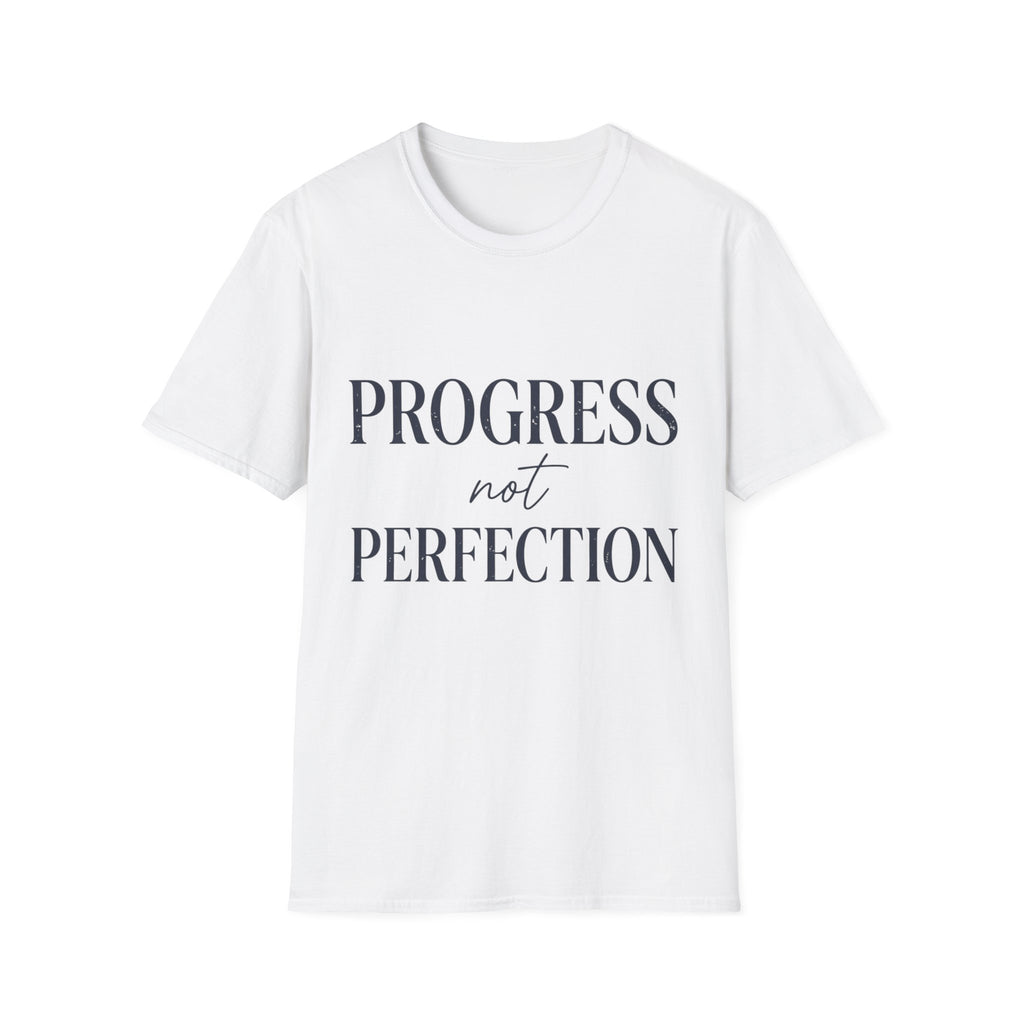 Progress Not Perfection Text T-Shirt