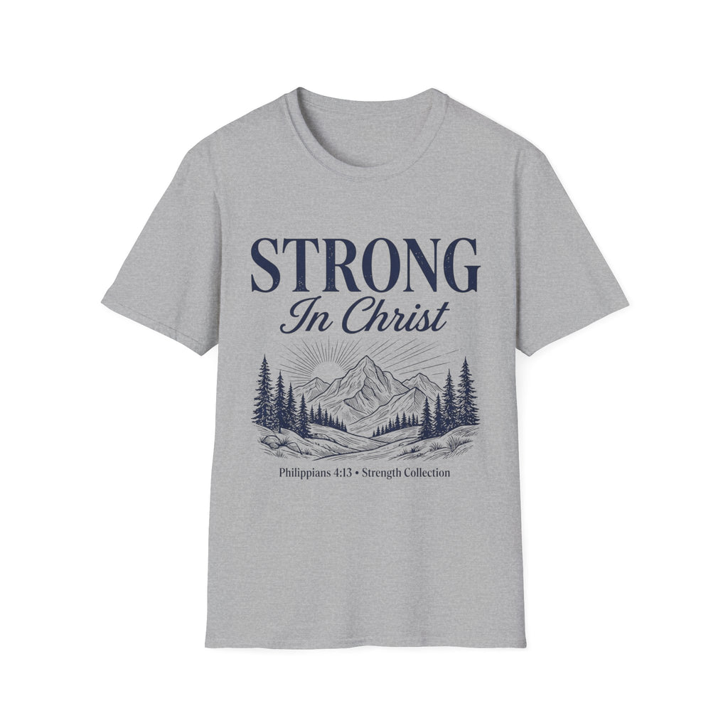Strong in Christ Mountain T-Shirt