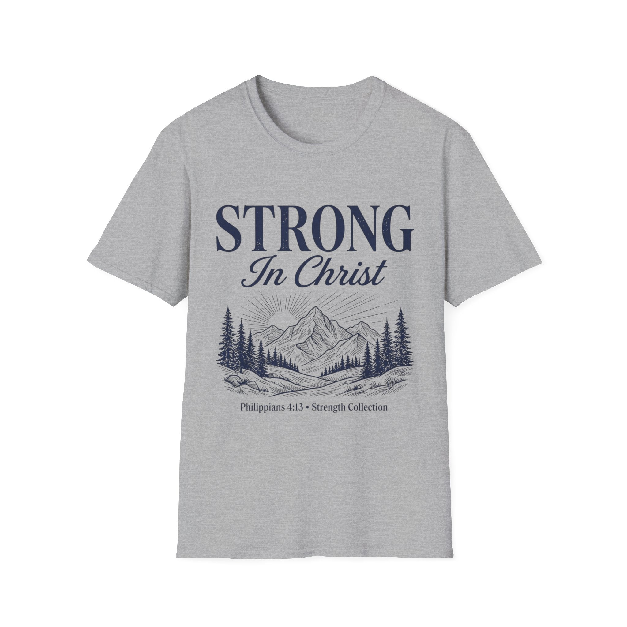 Strong in Christ Mountain T-Shirt