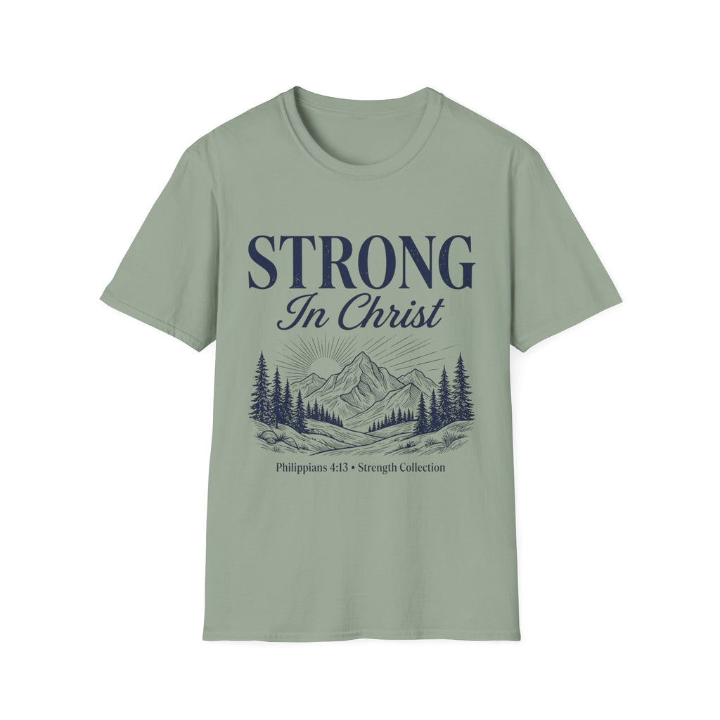 Strong in Christ Mountain T-Shirt