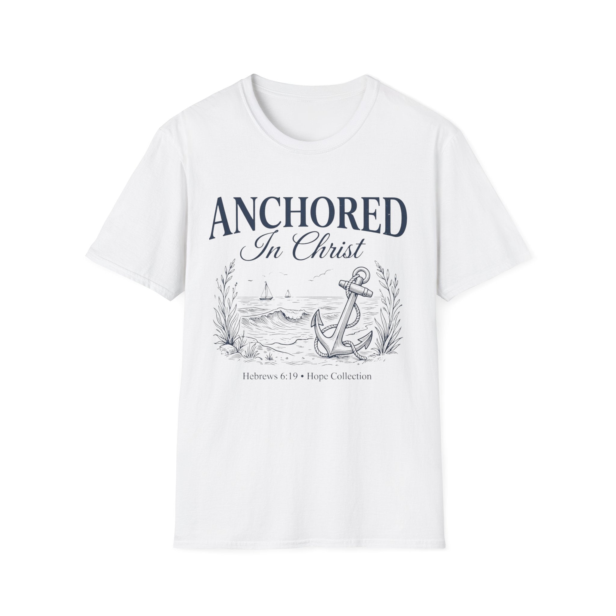 Anchored In Christ Hebrews 6:19 T-Shirt