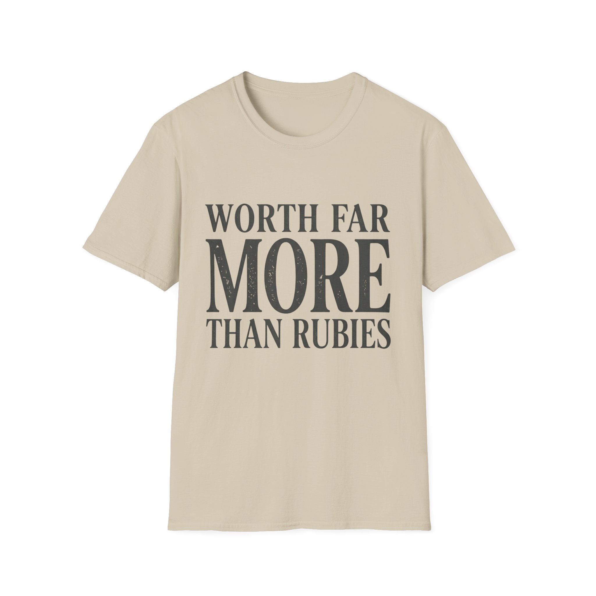 Worth Far More Than Rubies Text T-Shirt