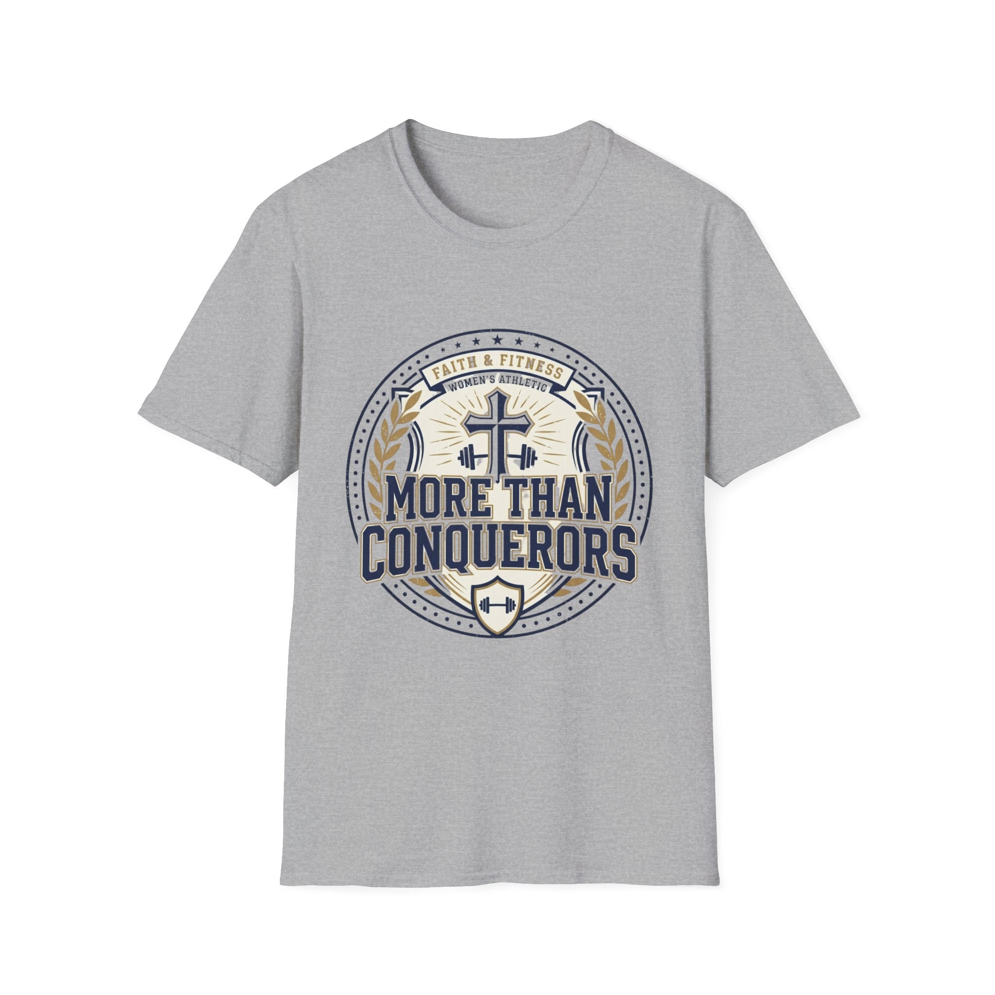 More Than Conquerors College Crest T-Shirt