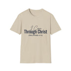I Can Through Christ Text T-Shirt