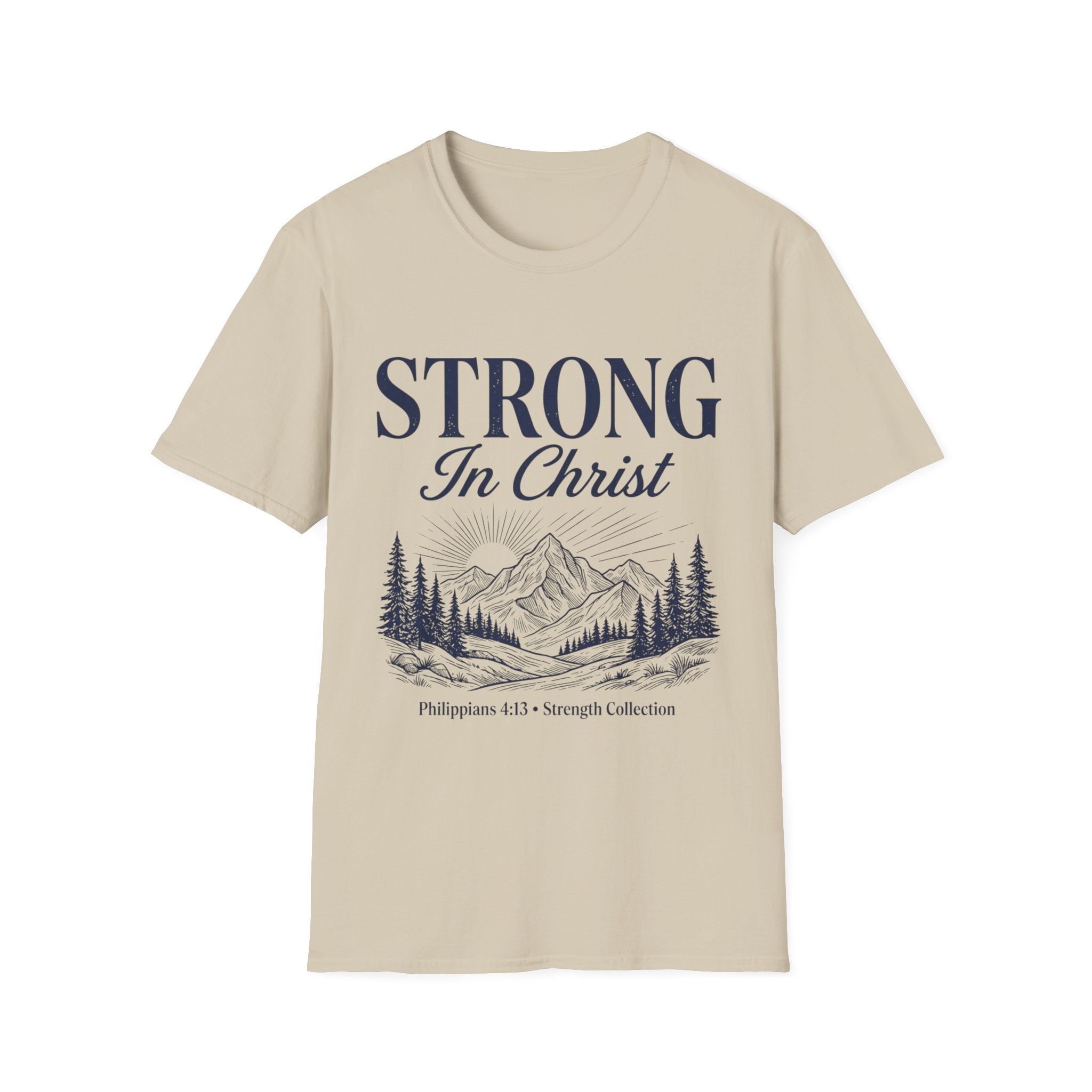 Strong in Christ Mountain T-Shirt