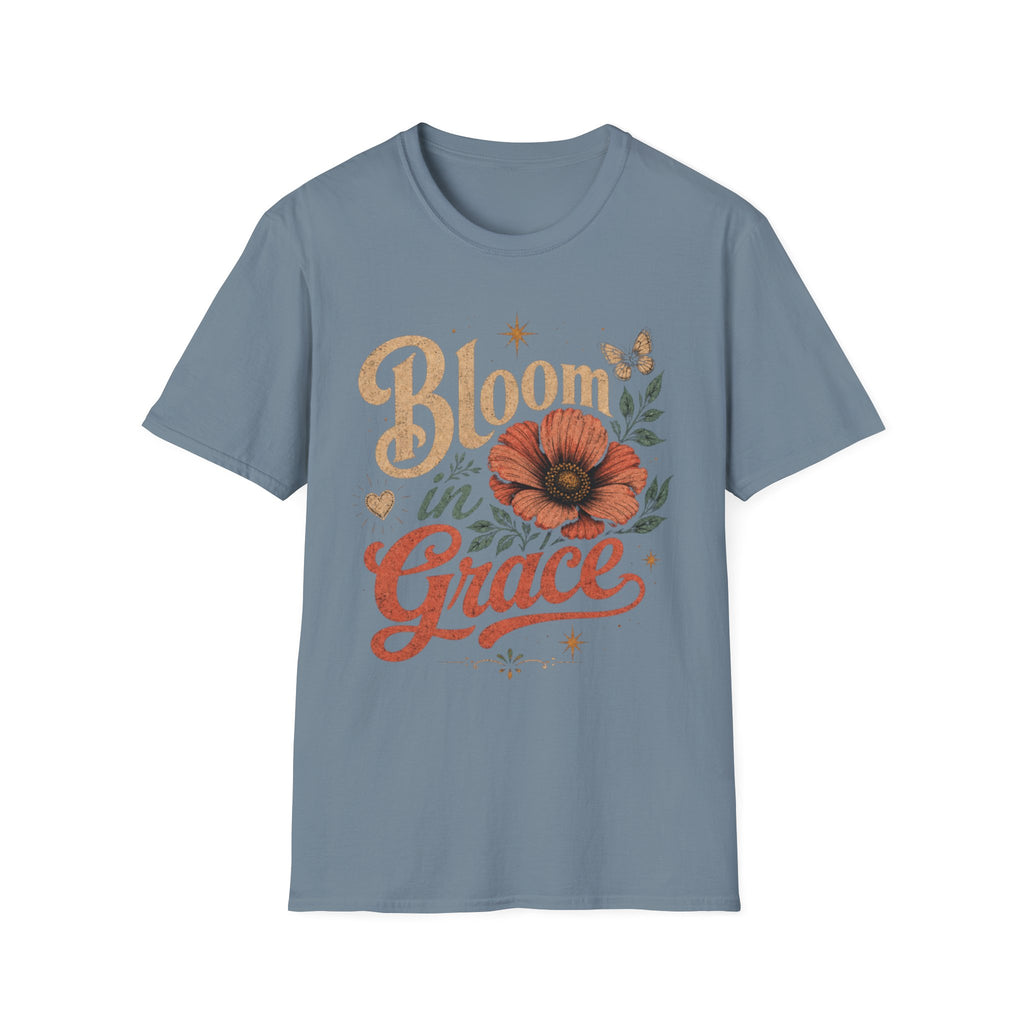 Bloom in Grace Retro T-Shirt