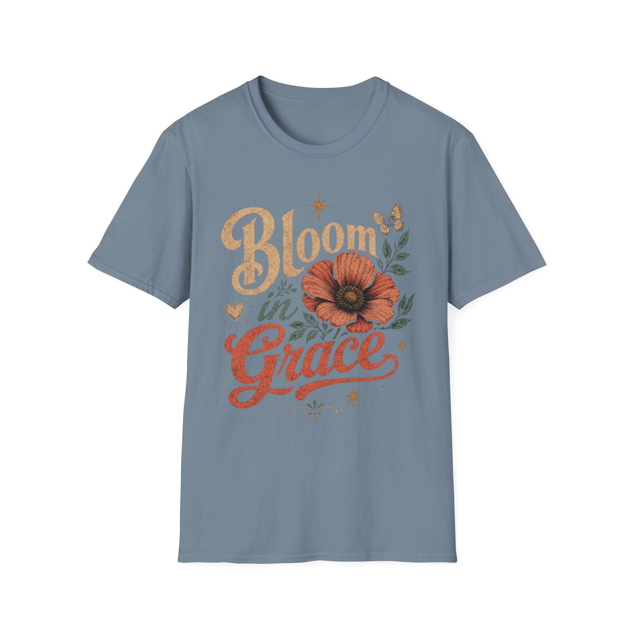 Bloom in Grace Retro T-Shirt