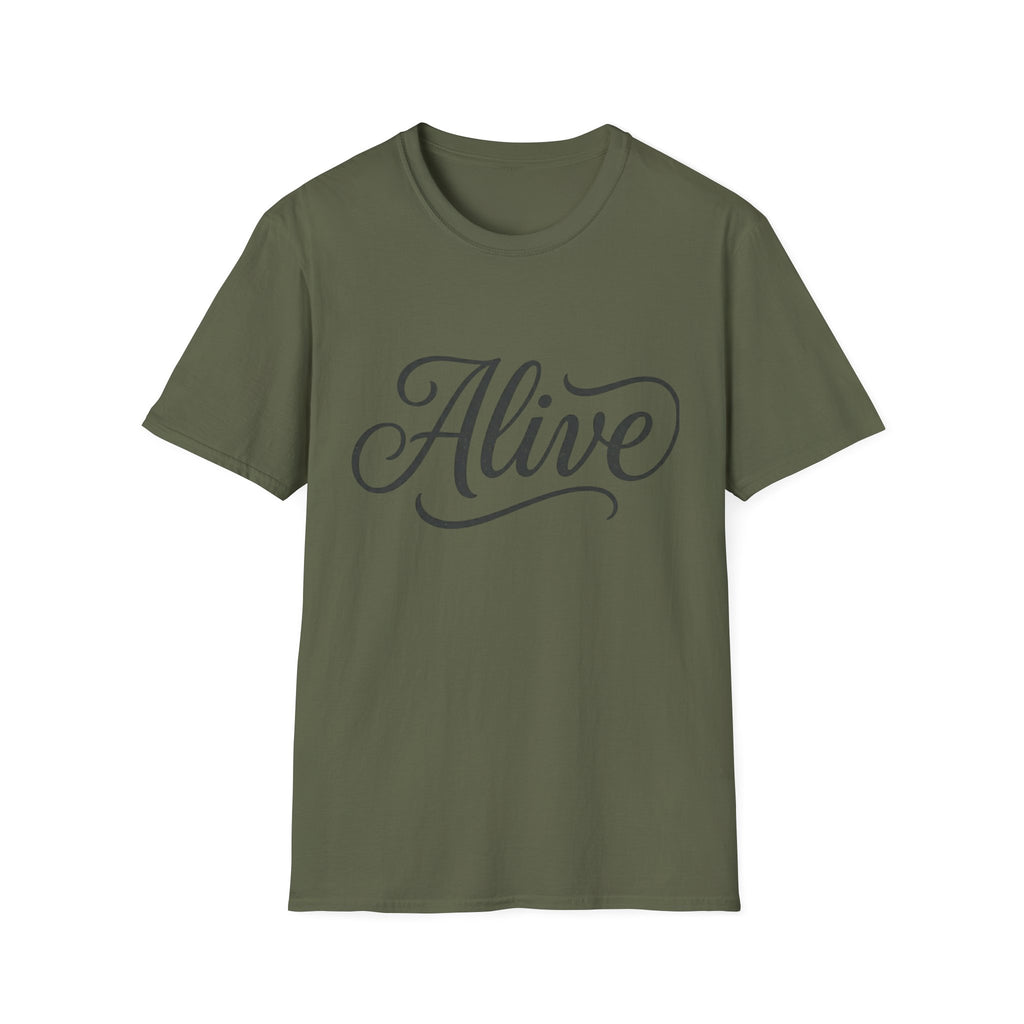 Alive Text T-Shirt