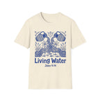 Living Water Linocut Style T-Shirt