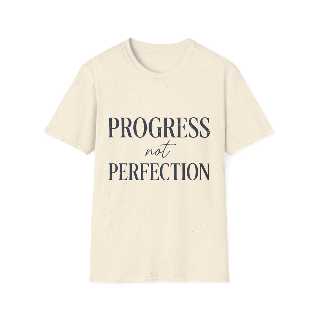 Progress Not Perfection Text T-Shirt