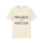 Progress Not Perfection Text T-Shirt