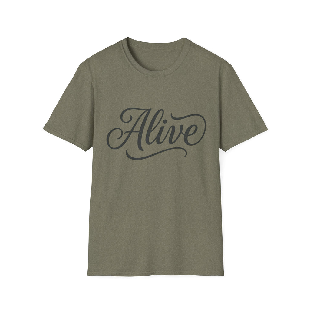 Alive Text T-Shirt
