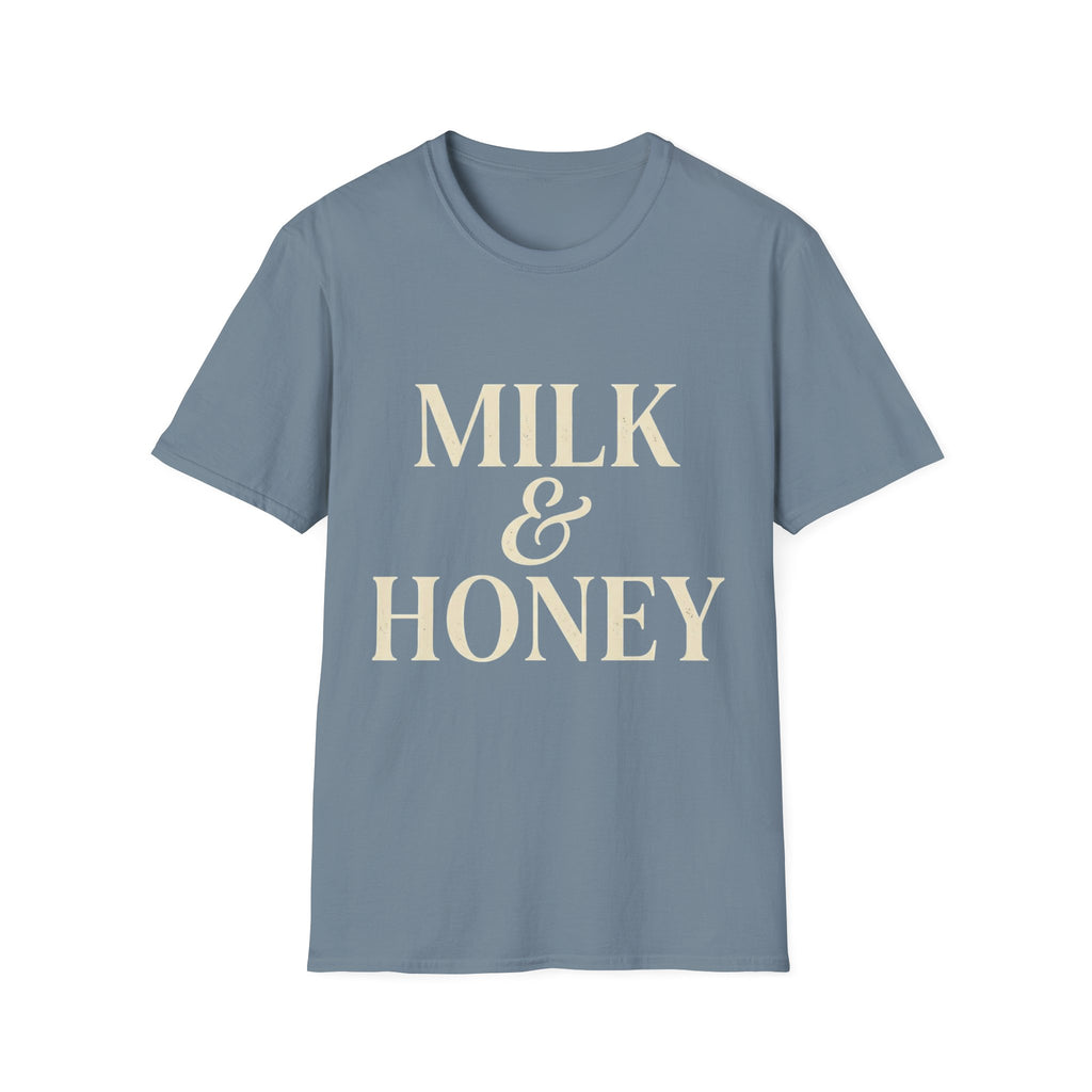 Milk & Honey Text T-Shirt
