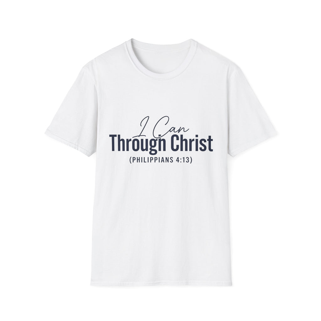 I Can Through Christ Text T-Shirt