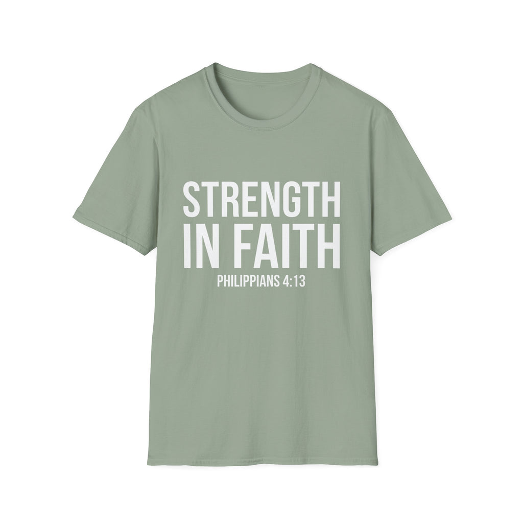 Strength in Faith Philippians 4:13 T-Shirt