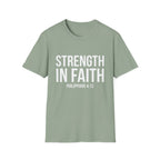 Strength in Faith Philippians 4:13 T-Shirt