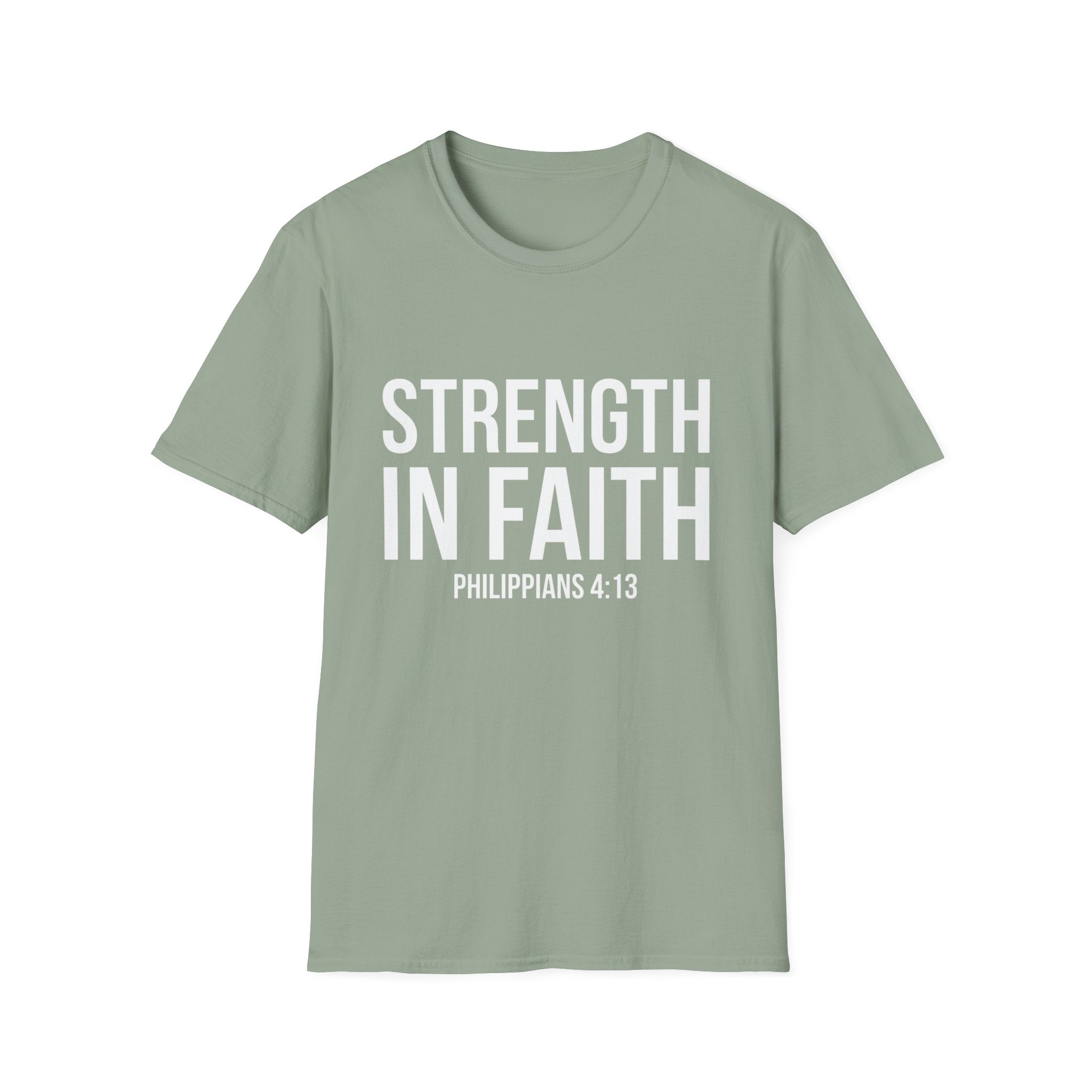 Strength in Faith Philippians 4:13 T-Shirt