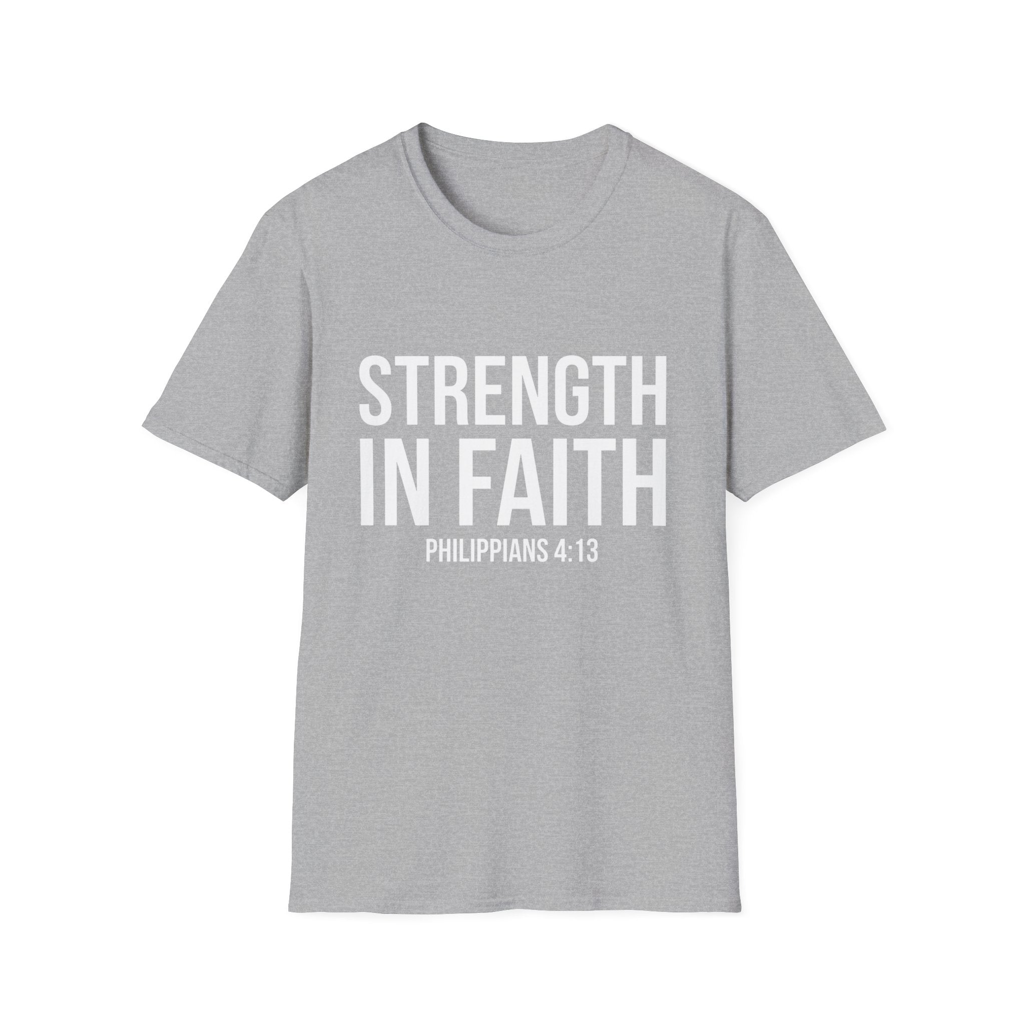 Strength in Faith Philippians 4:13 T-Shirt