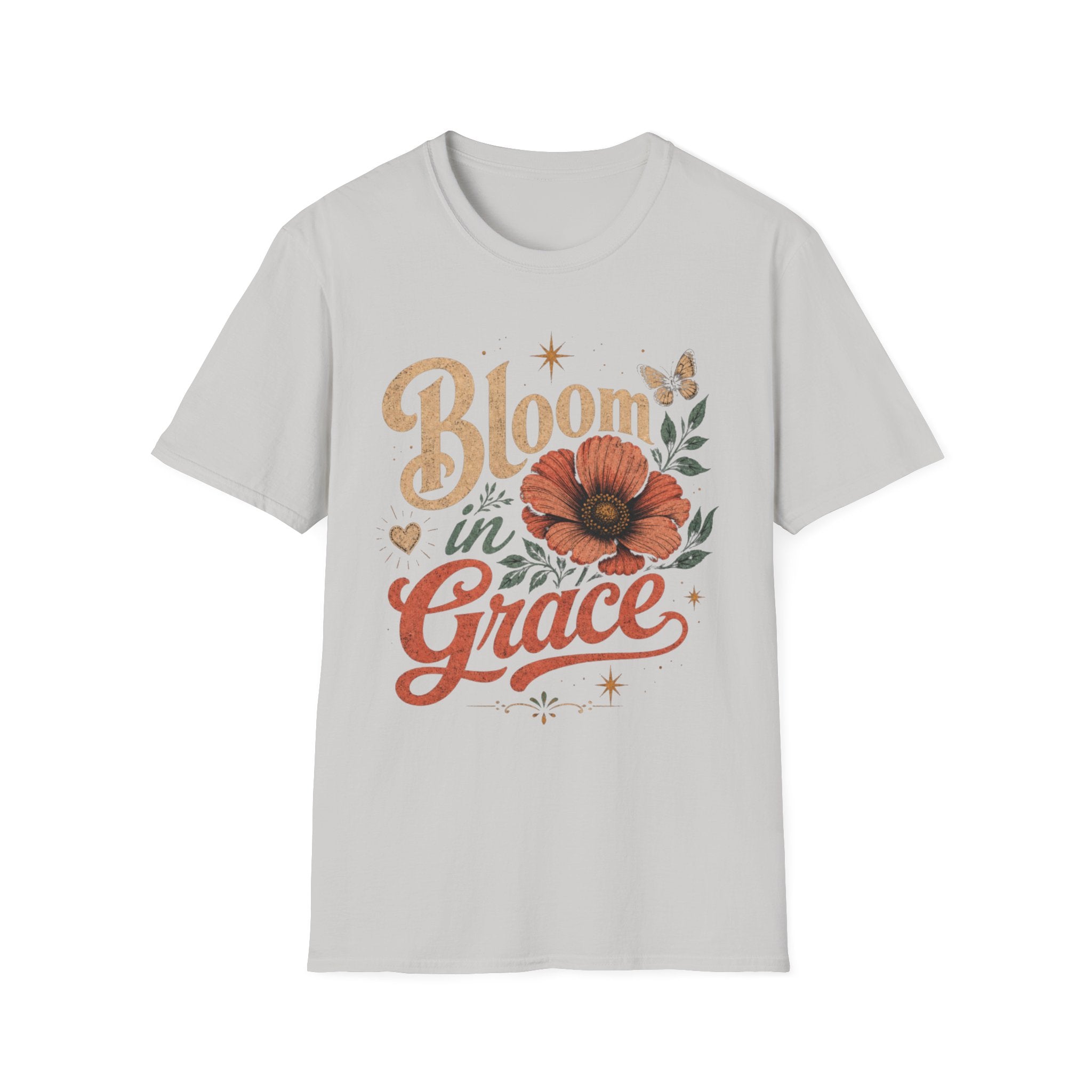 Bloom in Grace Retro T-Shirt