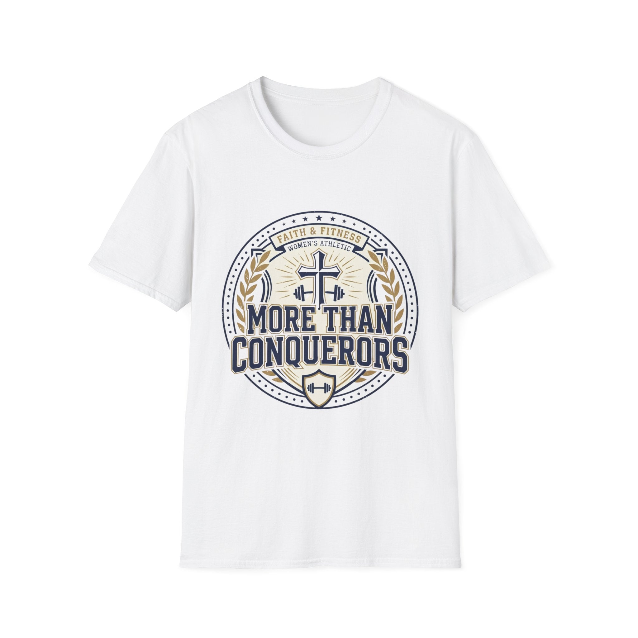 More Than Conquerors College Crest T-Shirt
