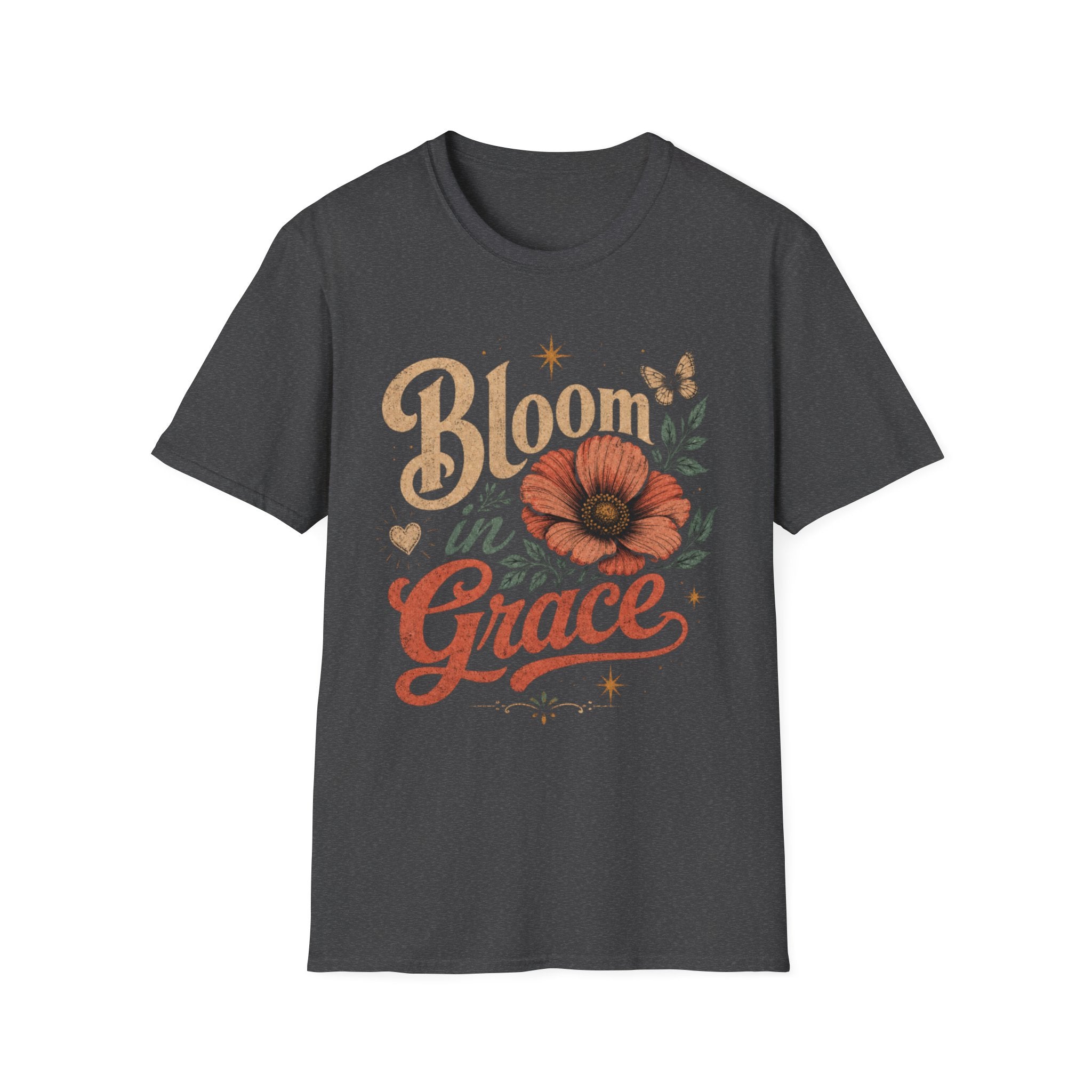 Bloom in Grace Retro T-Shirt