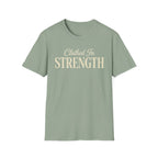 Clothed in Strength Text T-Shirt