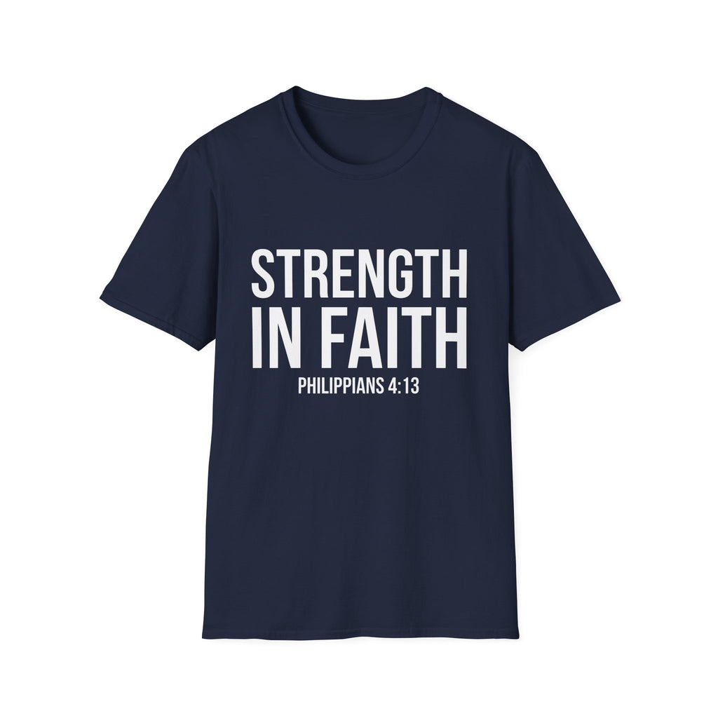 Strength in Faith Philippians 4:13 T-Shirt