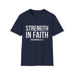 Strength in Faith Philippians 4:13 T-Shirt