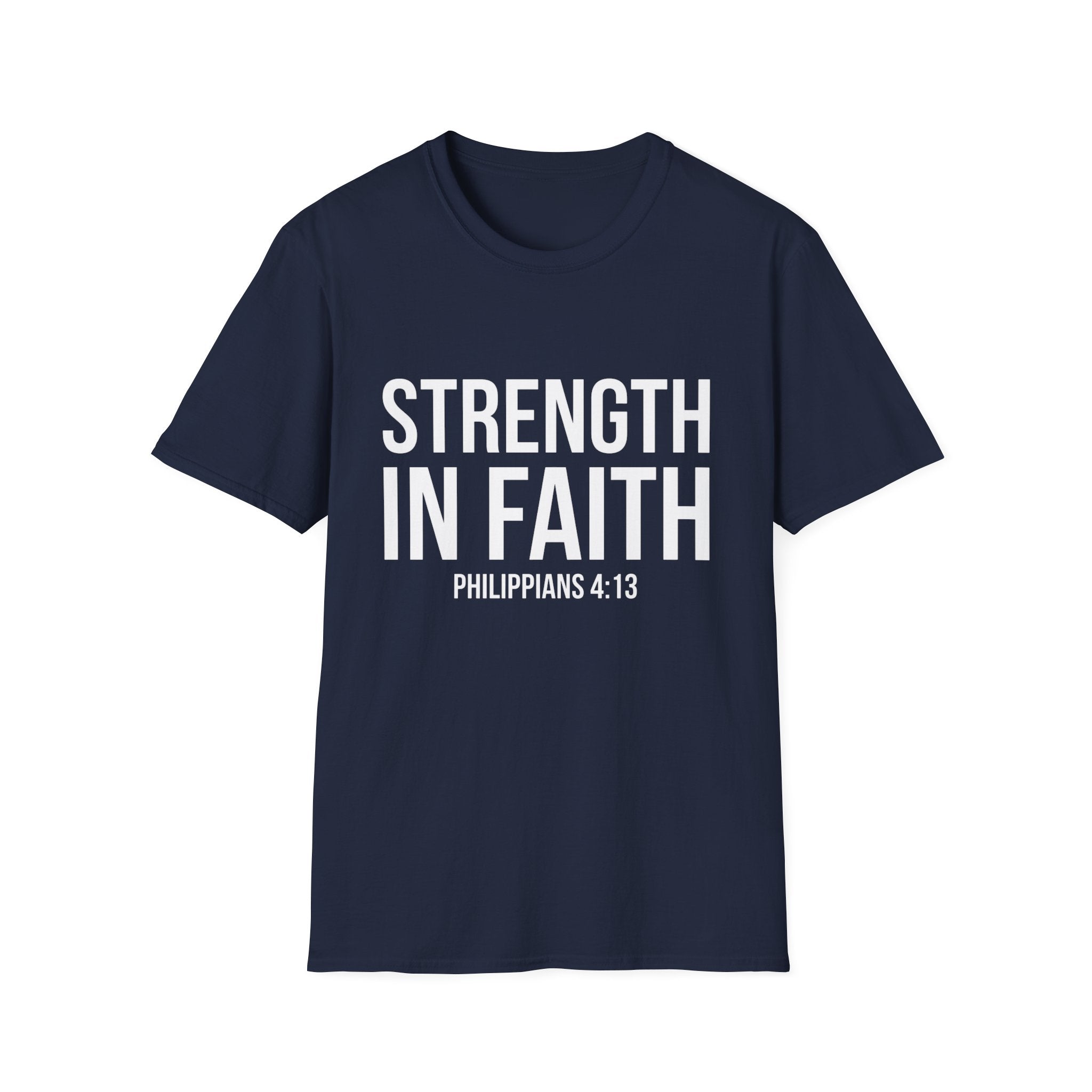 Strength in Faith Philippians 4:13 T-Shirt