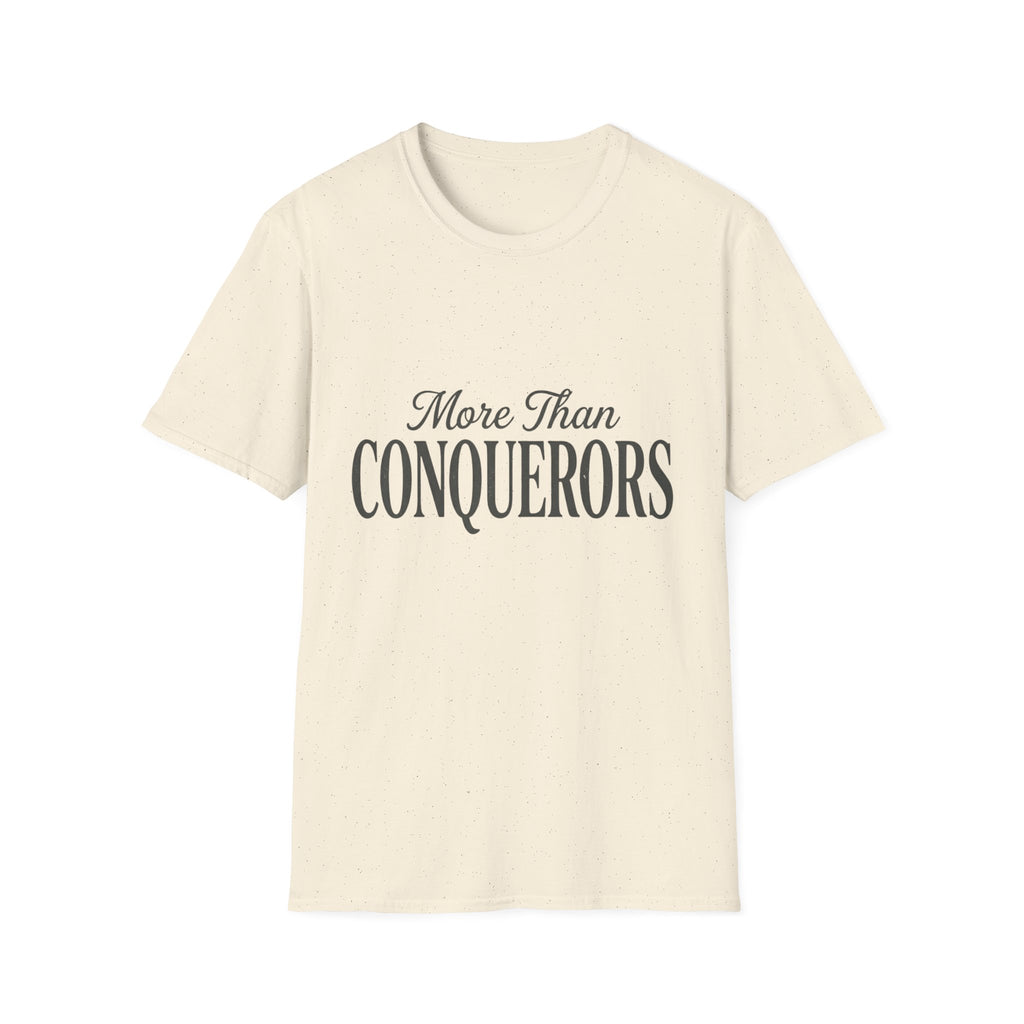 More Than Conquerors Text T-Shirt