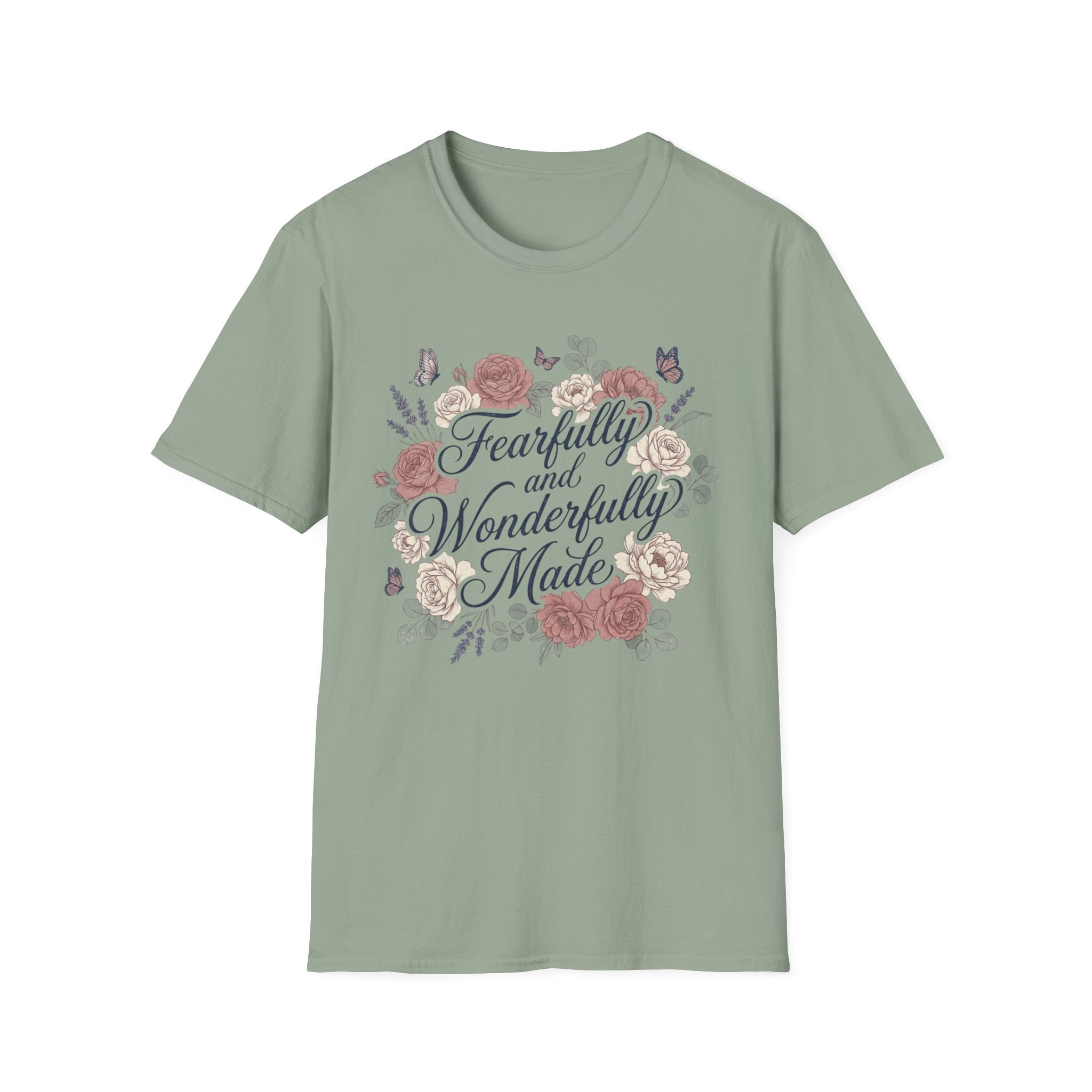 Fearfully and Wonderfully Made Floral T-Shirt