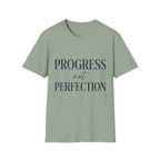 Progress Not Perfection Text T-Shirt