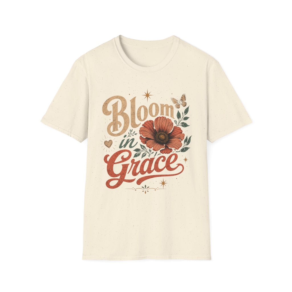 Bloom in Grace Retro T-Shirt