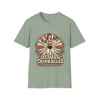 Jesus & Dumbbells Retro Style T-Shirt