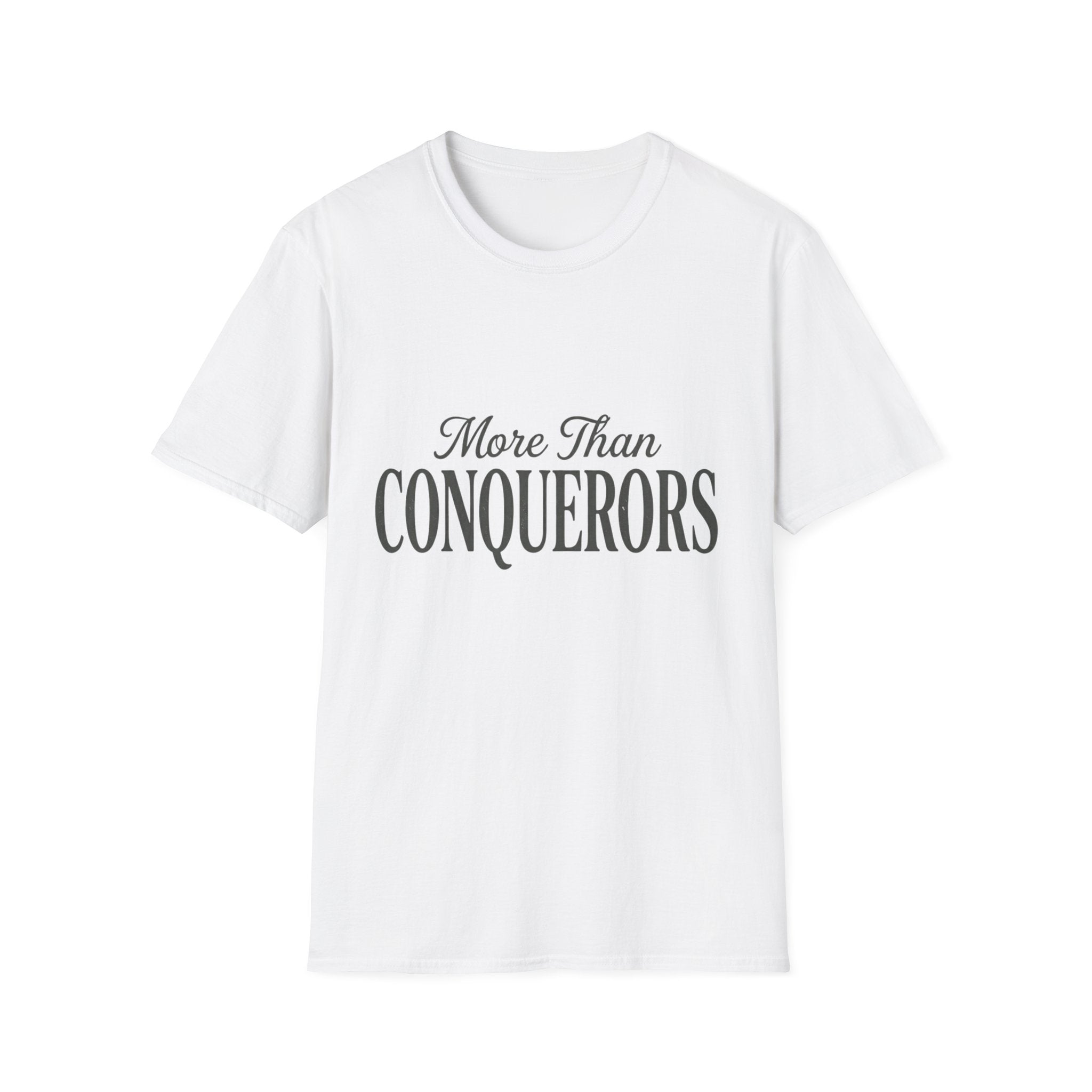 More Than Conquerors Text T-Shirt