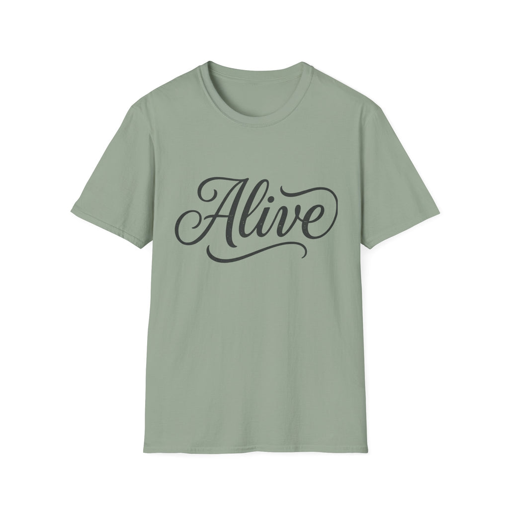 Alive Text T-Shirt