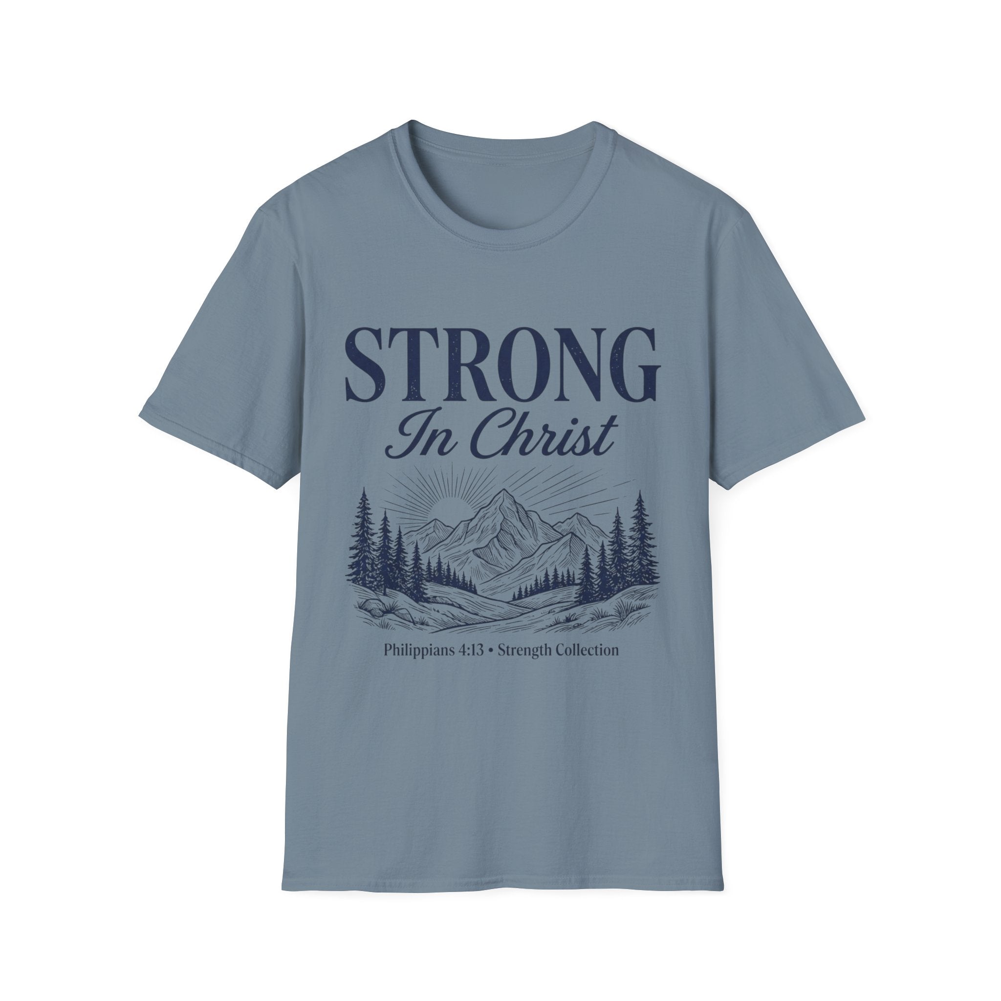 Strong in Christ Mountain T-Shirt