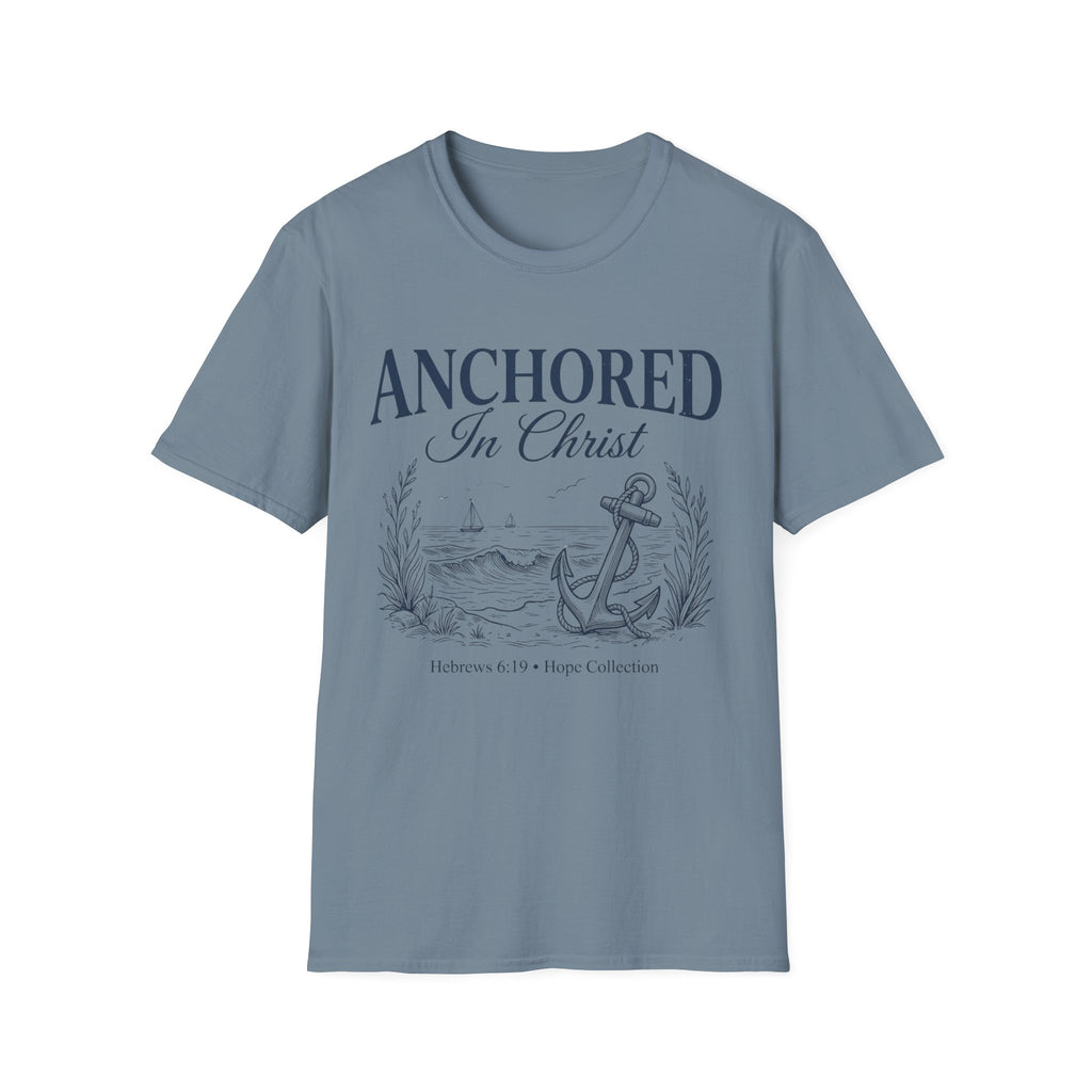 Anchored In Christ Hebrews 6:19 T-Shirt