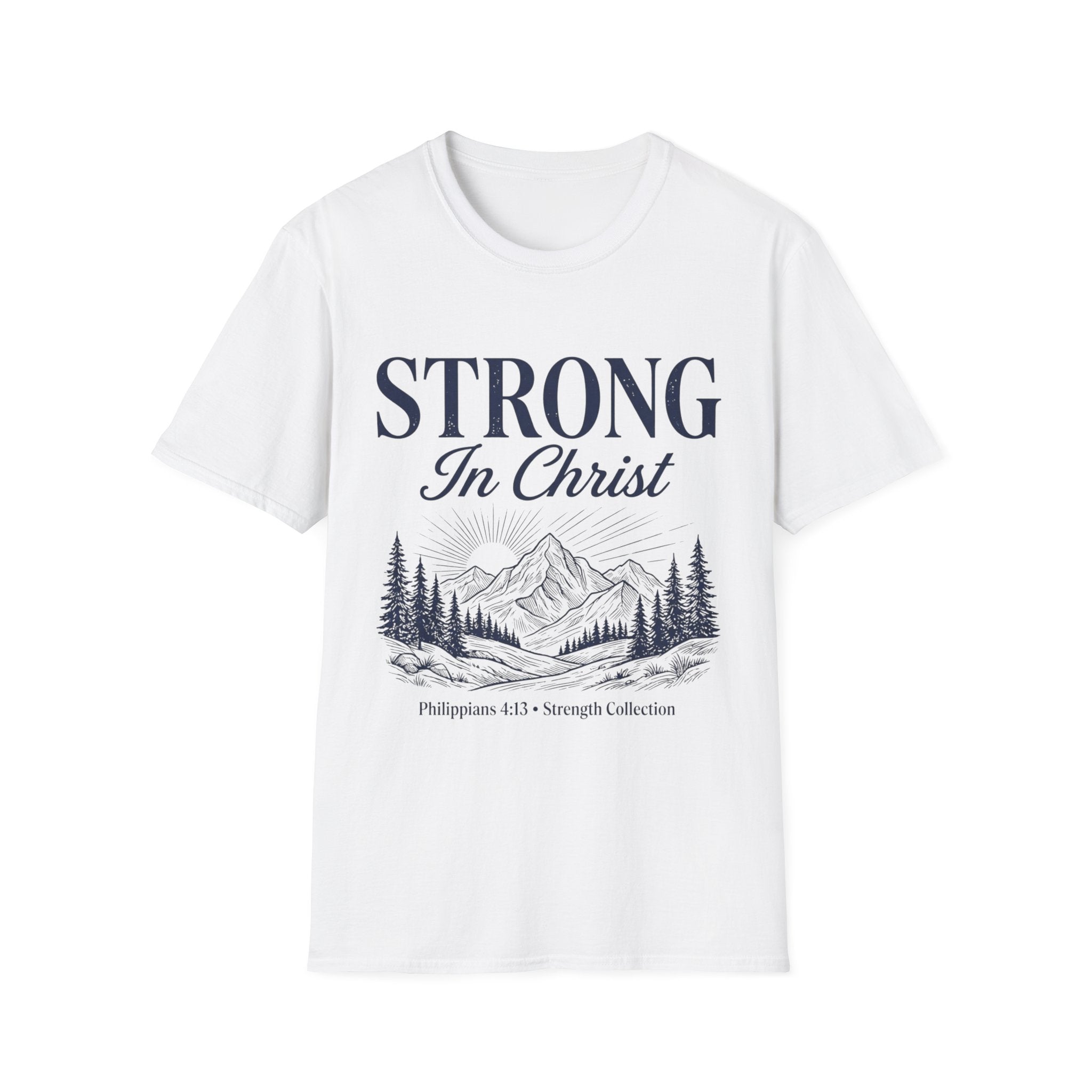 Strong in Christ Mountain T-Shirt