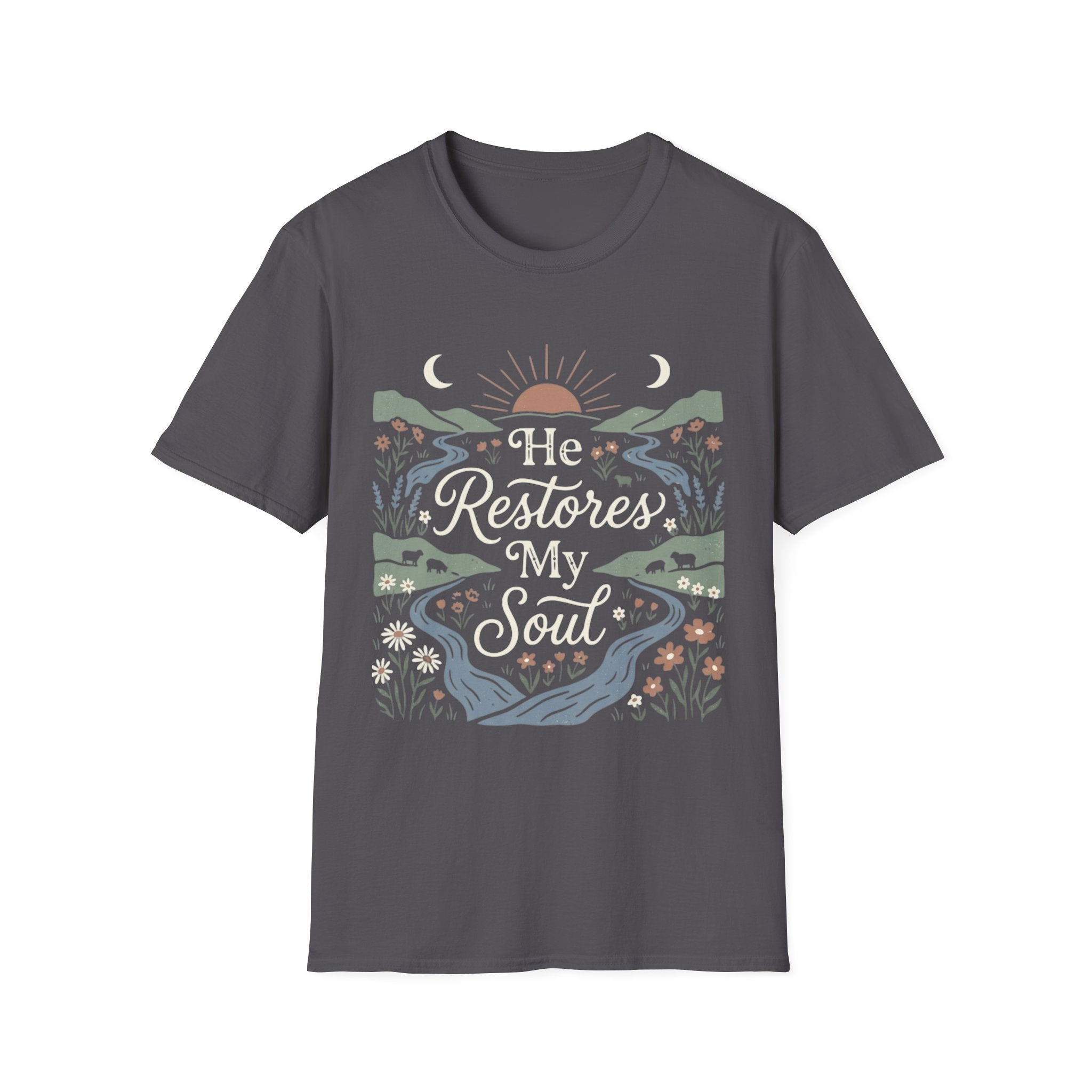 He Restores My Soul Sunrise T-Shirt