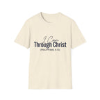 I Can Through Christ Text T-Shirt