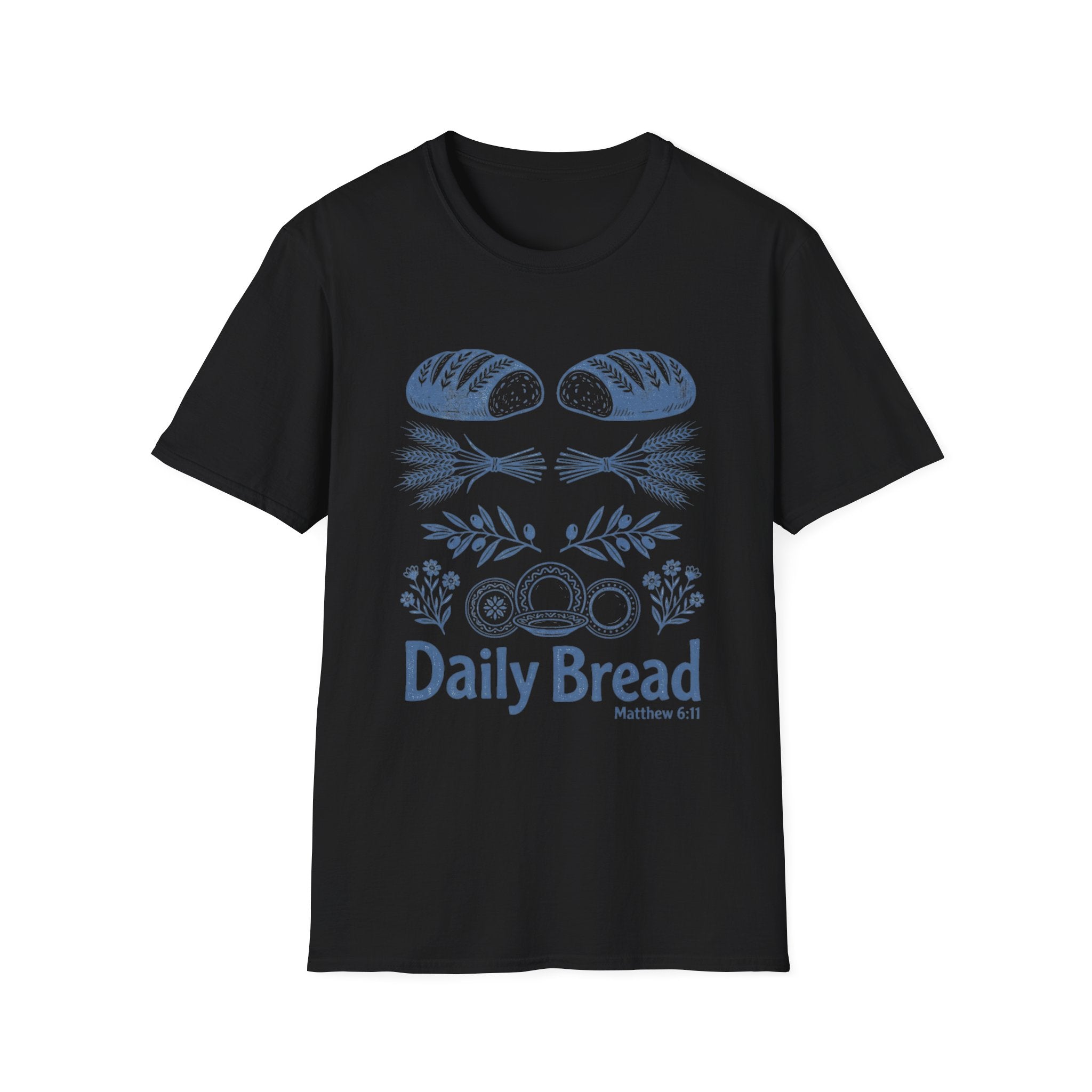 Daily Bread Linocut Style T-Shirt