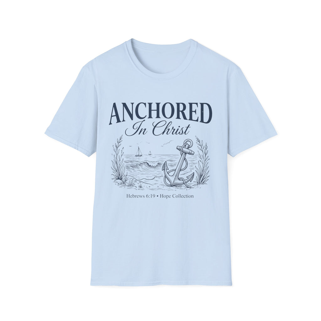 Anchored In Christ Hebrews 6:19 T-Shirt