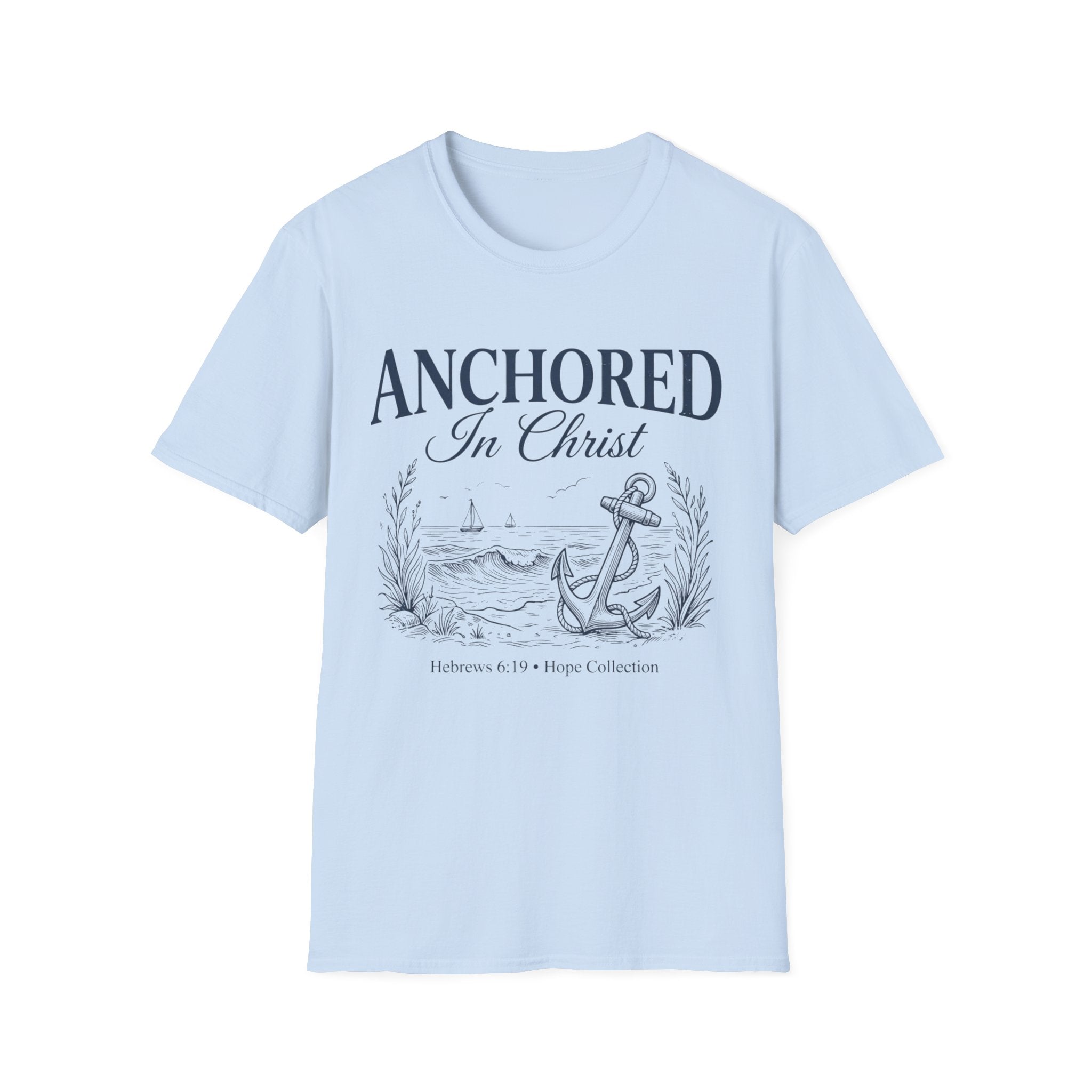 Anchored In Christ Hebrews 6:19 T-Shirt