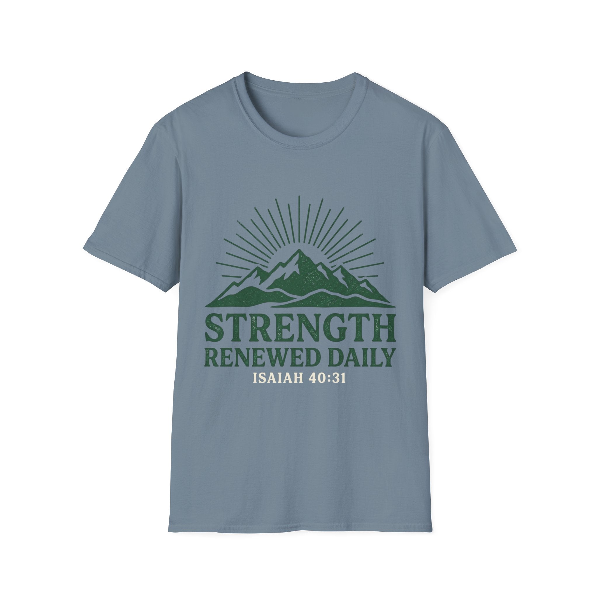 Strength Renewed Daily Green Mountain T-Shirt