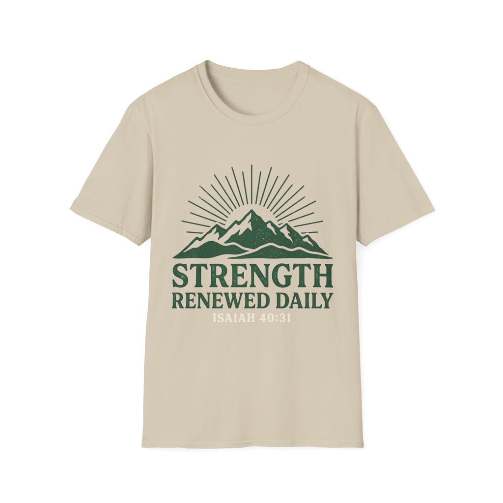 Strength Renewed Daily Green Mountain T-Shirt