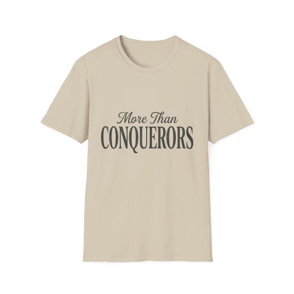 More Than Conquerors Text T-Shirt